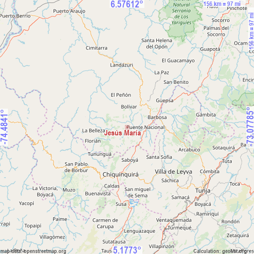 Jesús María on map