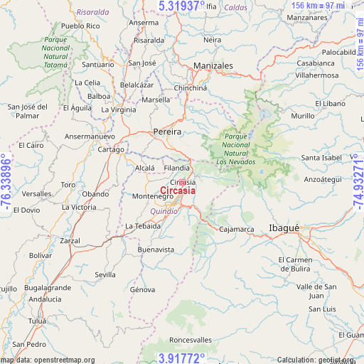 Circasia on map