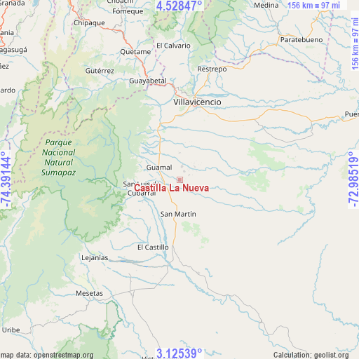Castilla La Nueva on map