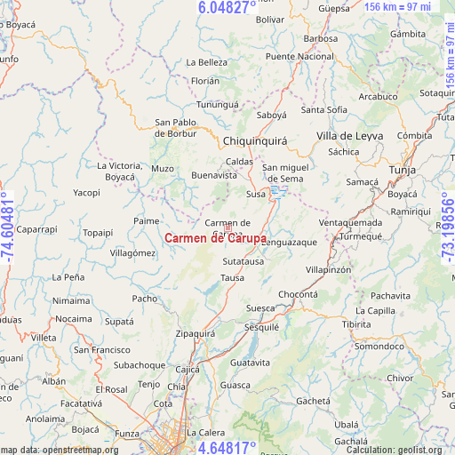Carmen de Carupa on map