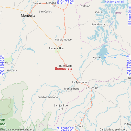 Buenavista on map