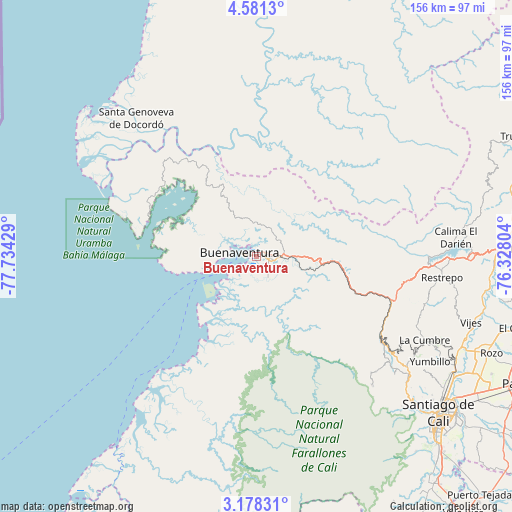 Buenaventura on map