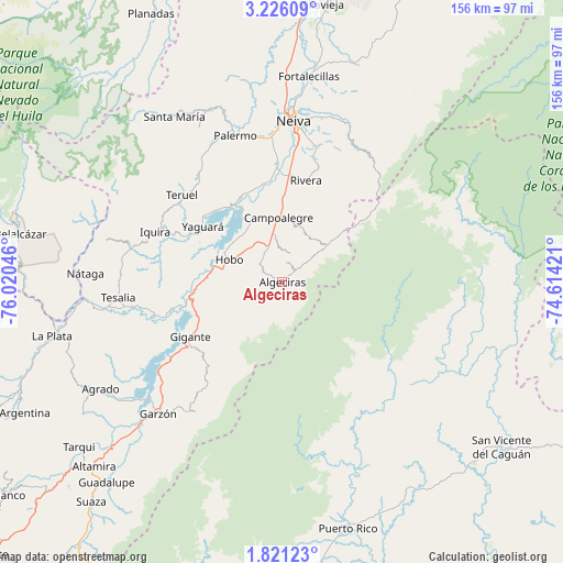 Algeciras on map