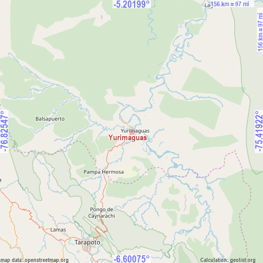 Yurimaguas on map