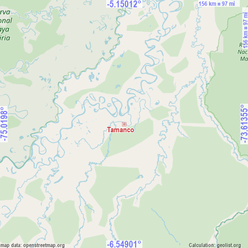 Tamanco on map