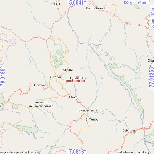 Tacabamba on map