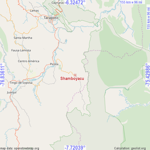 Shamboyacu on map