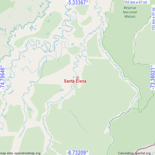 Santa Elena on map