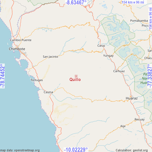Quillo on map