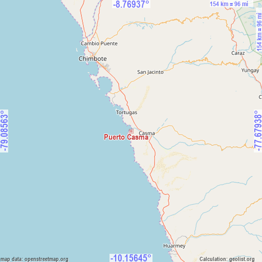 Puerto Casma on map