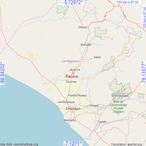 Pacora on map