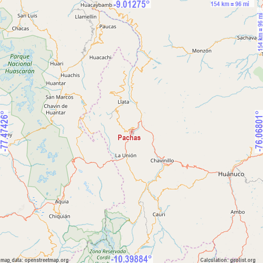 Pachas on map