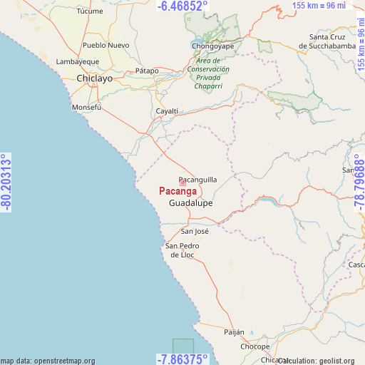 Pacanga on map