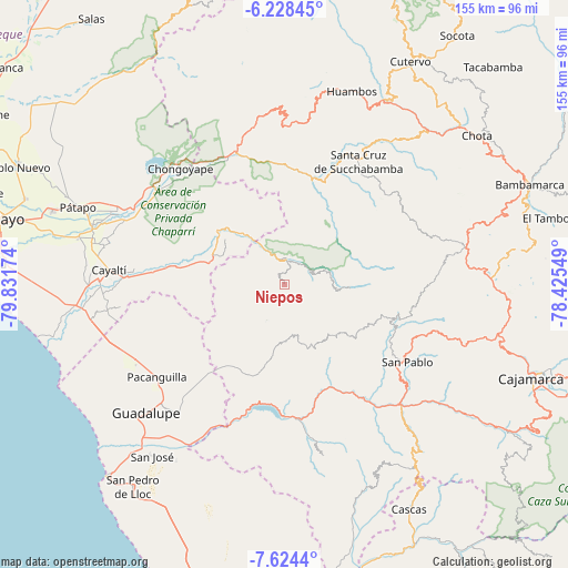 Niepos on map