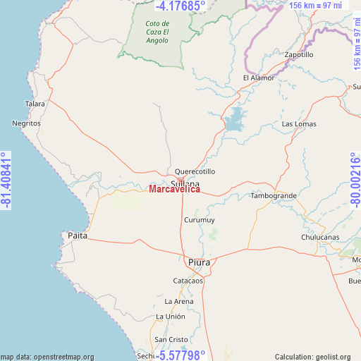 Marcavelica on map