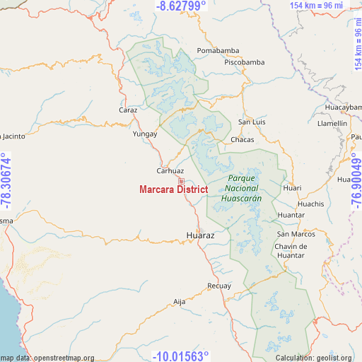 Marcara District on map