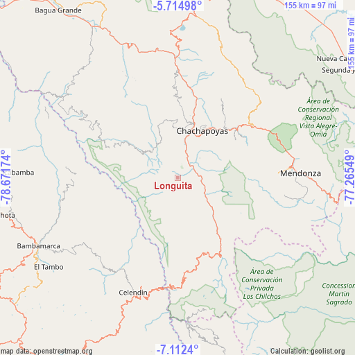 Longuita on map