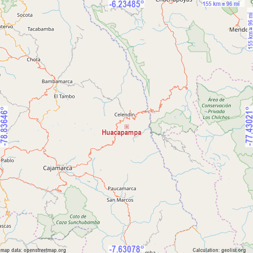 Huacapampa on map