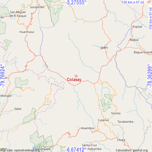 Colasay on map