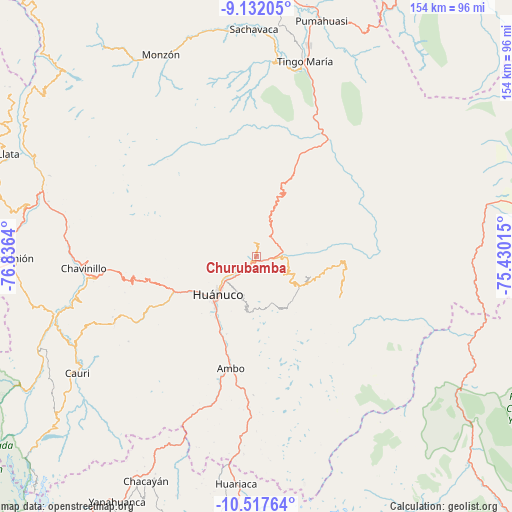 Churubamba on map