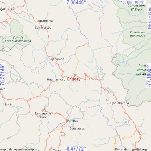 Chugay on map