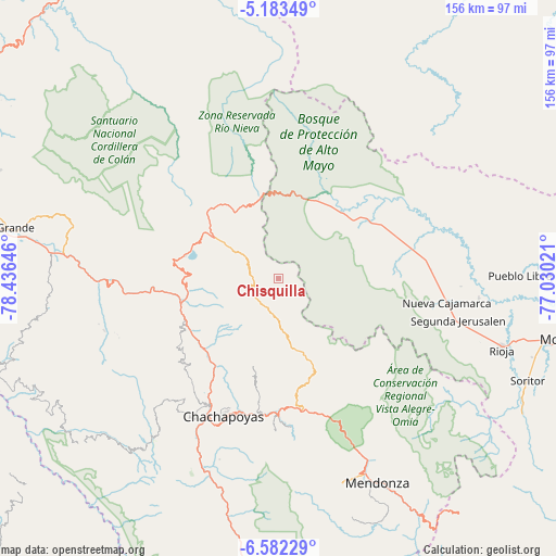 Chisquilla on map