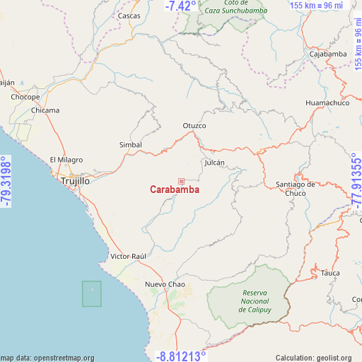 Carabamba on map