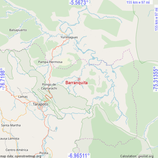 Barranquita on map