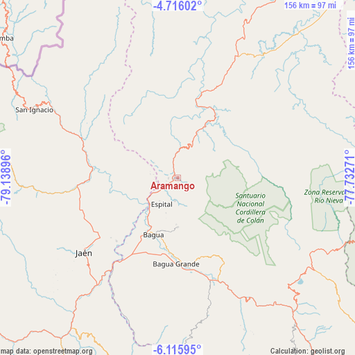 Aramango on map