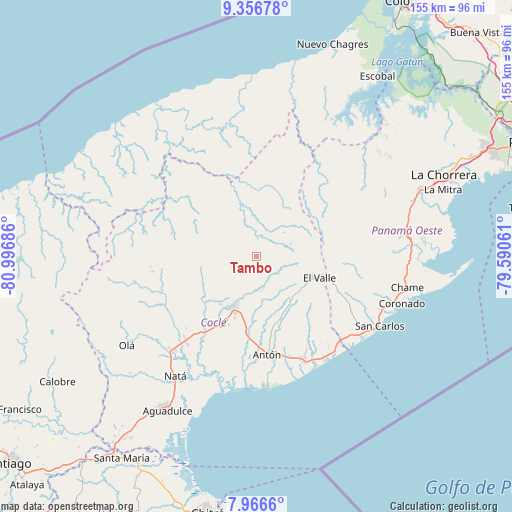 Tambo on map