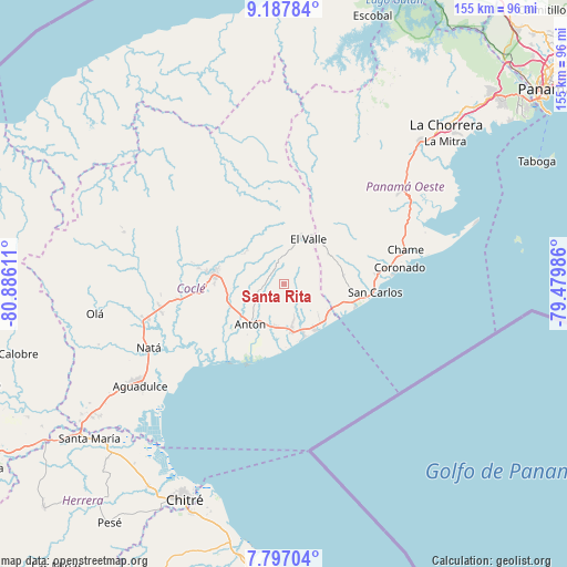 Santa Rita on map