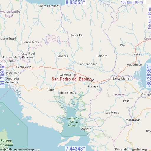 San Pedro del Espino on map