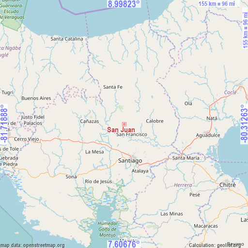 San Juan on map