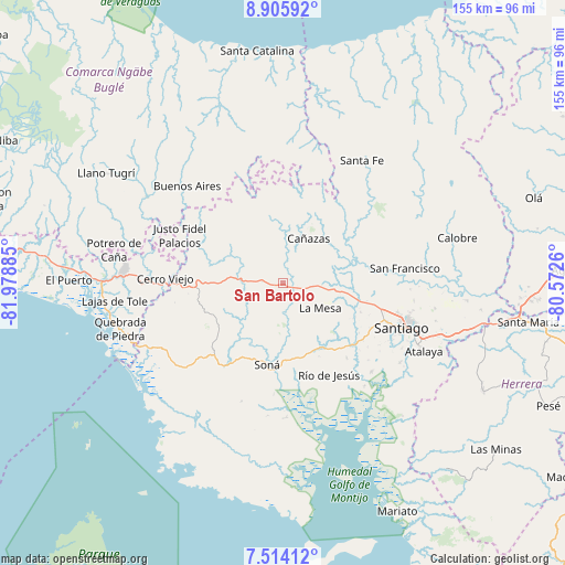 San Bartolo on map
