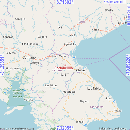 Portobelillo on map