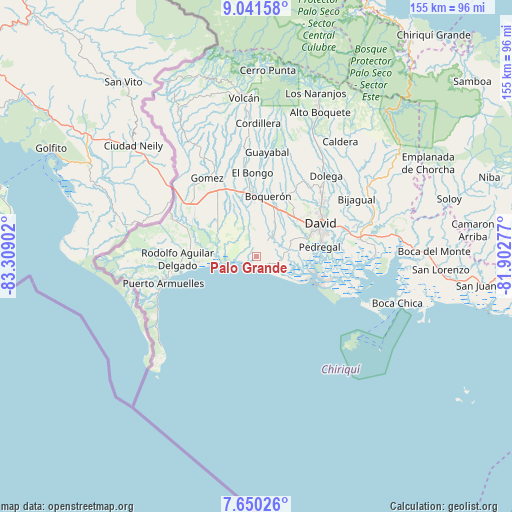 Palo Grande on map