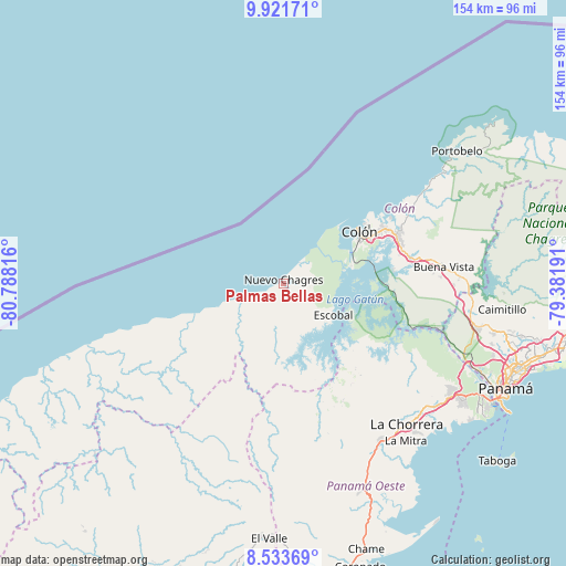 Palmas Bellas on map