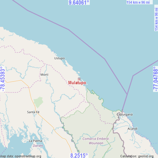 Mulatupo on map