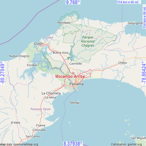 Mocambo Arriba on map