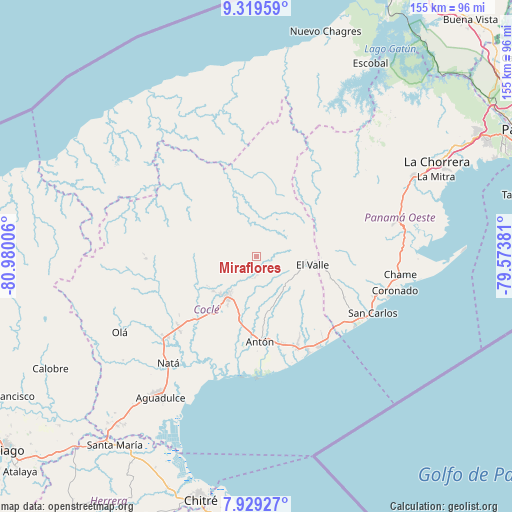 Miraflores on map
