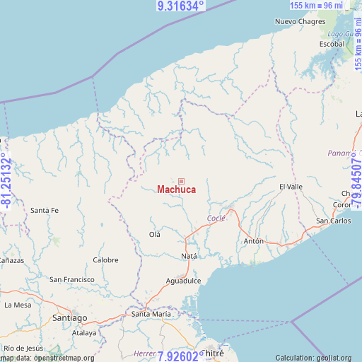 Machuca on map
