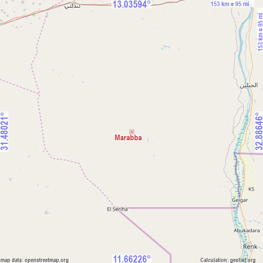 Marabba on map