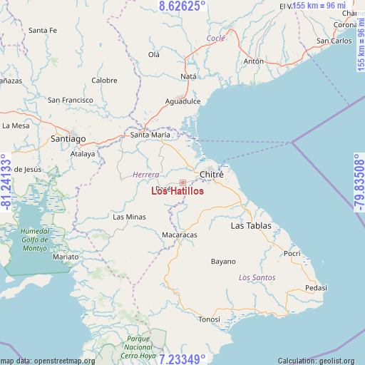 Los Hatillos on map
