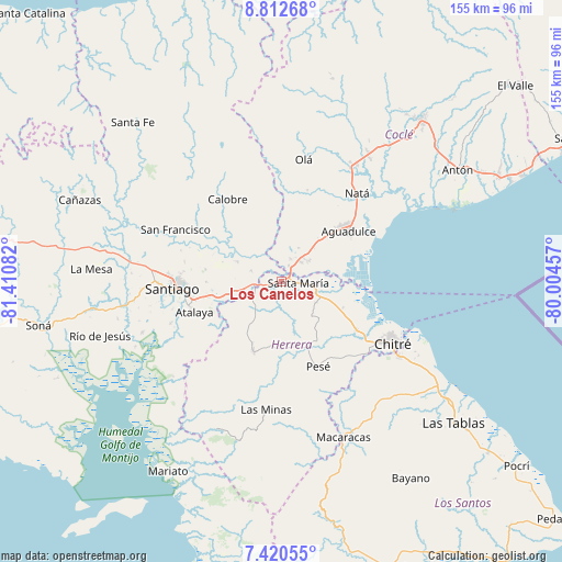 Los Canelos on map