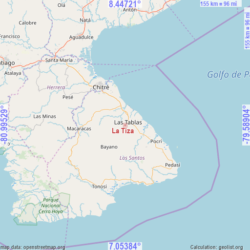 La Tiza on map