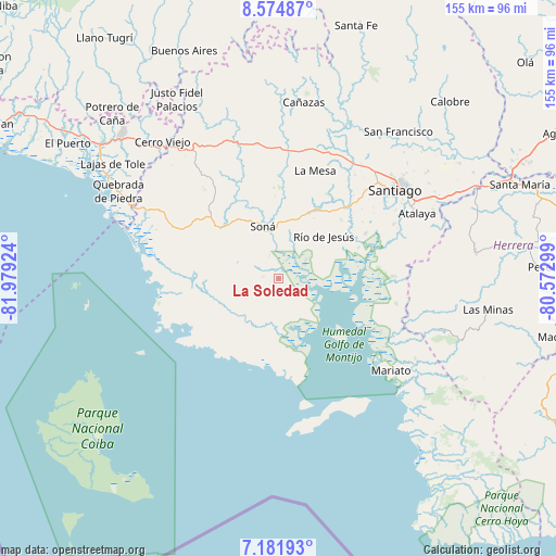 La Soledad on map