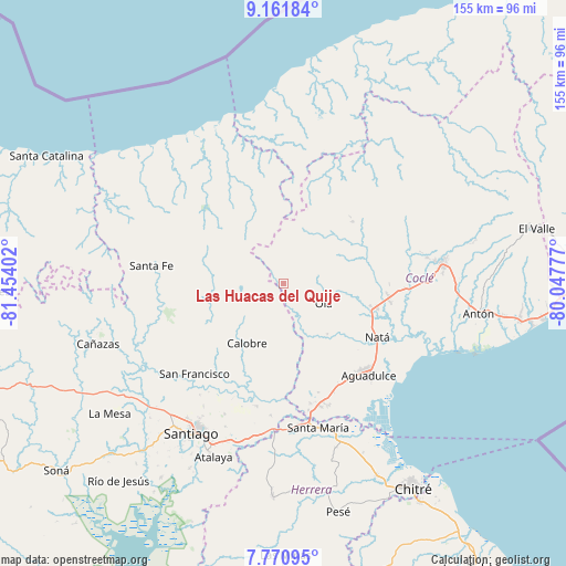 Las Huacas del Quije on map