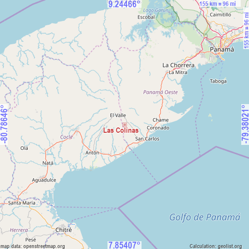 Las Colinas on map
