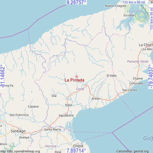 La Pintada on map