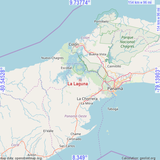 La Laguna on map